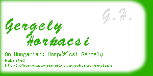 gergely horpacsi business card